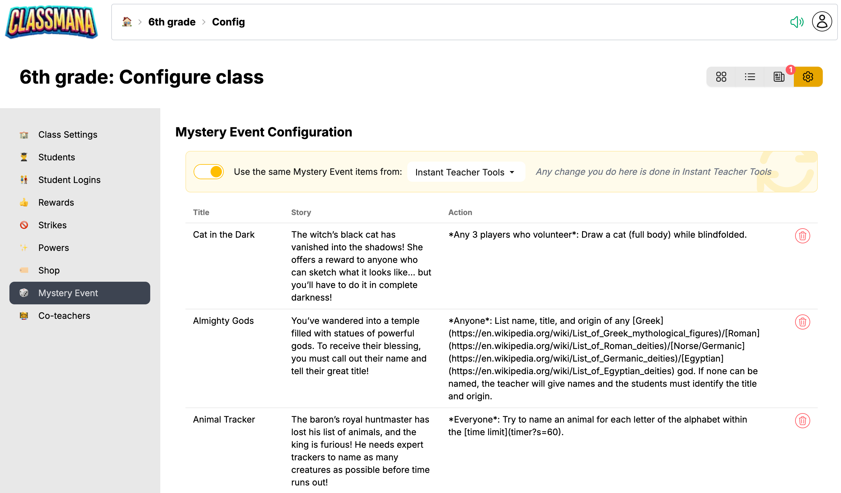 Salapärase Sündmuse Seadistamine