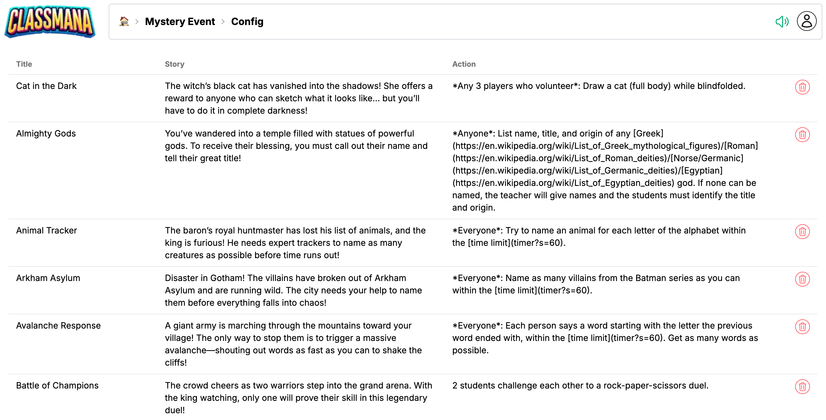 Salapärase Sündmuse Seadistamine